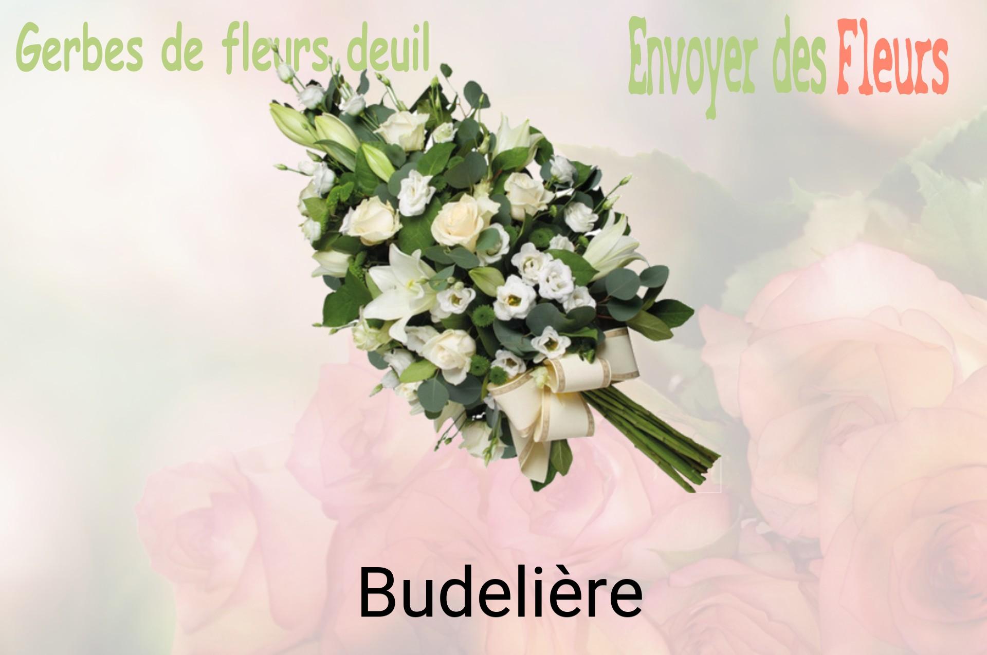 Gerbe de fleurs de deuil livrée à Budelière